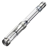 Asvine V200 Titan-Füllfederhalter, Vakuumfüllung, Iridium feine Feder, transparent Acryl Füller, glattes Schreiben, Stiftetui-Set