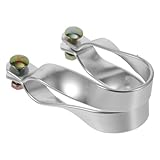 UPKOCH U-förmige Aluminiumrohrklemme Fest kreuzen Klammer Pfettenhalter für Gewächshäuser Pfettenhalter in U-Form Anlagenkreuzverbinder Aluminiumlegierung Silber