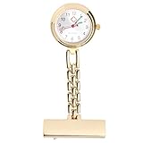 BESPORTBLE Legierungstruhe Oberfläche betrachten für Frauen Krankenschwester Uhr Taschenuhr für Krankenschwestern hängende Taschenuhr Anhängeruhren für Damen Rose Gold