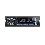 Caliber Autoradio Bluetooth 1DIN, DAB+/FM Tuner, 4x55W, USB/Micro SD, 2.1A Ladefunktion, Aux-in, Freisprecheinrichtung, RCA Ausgang, DAB+ Antenne, MP3/WMA/APE/FLAC/AAC