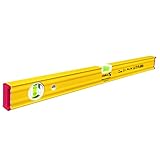 STABILA Magnet-Wasserwaage Type 80 ASM, 60 cm, verstärktes Alu-Profil, extrastarkes Seltenerd-Magnetsystem, 1 Horizontal-Libelle, 1 Vertikal-Libelle, integrierte Rutsch-Stopper, Made in Germany