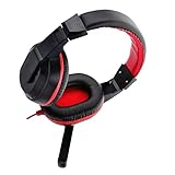 Homoyoyo Kopfhörer mit Mikrofon Over-Ear Headphones Ear kopfhörer Headset mit mikrofon Computer-kopfhörer Noise-Cancelling Headphones Gaming-Headsets Over-Ear-Kopfhörer Studio-Kopfhörer rot