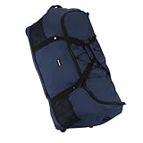 New Rebels Nevada Newark Navy Blau 2 Rolls Reisetasche - 130L erweiterbare Tasche mit Tragegriffen Und Reißverschluss - 100% Polyester Material - Abnehmbarer Schultergurt - Wasserabweisende Tasche -