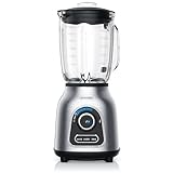 Arendo - Standmixer Glas - Hochleistungsmixer 24.000 U min - 1,75 lL Glasbehälter - 6-flügeliges kugelgelagertes Edelstahlmesser - 30 Leistungsstufen - Impulsfunktion - Edelstahl Smoothie Mixer
