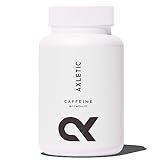 AXLETIC® Koffein - mit 200 mg natürlichem Koffein aus Guarana - 180 Kapseln - Pre-Workout Gym Booster - Hochdosiert, vegan und laborgeprüft
