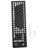 DIYEAH 1 Stück Faltbare Silikon Tastatur Tasten USB Kabel Tragbar für Pc Laptop Schutz vor Kratzern Leicht zu Verstauen