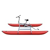 CASEGO Aufblasbares Wasserfahrrad, Wasserunterhaltungsfahrzeug, Pedal-Freizeitboot, Pedal-Freizeitboot, Wasserausrüstungsfahrzeug, Pedal-Freizeitboot