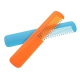 Toddmomy 2 Stück Teiliges Kamm Abs Runde Zähne für Sanftes Entwirren Sicher und für Empfindliche und Kleinkindkopfhaut zur Pflege von Neugeborenenhaaren Orange und Blau
