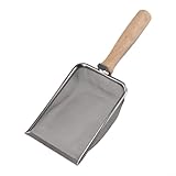 Gartensiebwerkzeug-Set, Edelstahl-Mesh-Sieb für die Vorbereitung von Erde, Kompost, mehrere Größen, Holzgriff (1 mm)