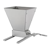 4L Manuelle Getreidemühle,Malzmühle Schrotmühle Barley Mais Schrotmühle,Einstellbare Edelstahlwalzen,Für Home Brew Biermühle