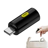 Nybhyjka Miniatur-LED-Taschenlampe – LED, hohe Helligkeit, wiederaufladbar, USB-C tragbar, für Wandern, Camping, Reisen, Männer und Frauen