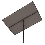 blumfeldt Flex-Shade XL Sonnenschirm Sonnenschutz,Fläche: 150 x 210 cm,Material: Polyester,UV-Schutzfaktor 50,Aluminium-Standbein,wasserabweisend,dunkelgrau