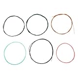 SUPVOX 6 Stück Gitarrensaiten Zubehörset für Akustikgitarren Instrumentenersatzteile Gitarren -Kit gitarren zubehör kit Teile für Musikausrüstung E-Gitarren-Teile Gitarrenzubehör Metall