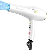 Dekuri Föhn Ionen, Profi Fön Haartrockner Hair Dryer Haarföhn mit 1 Diffusor 2 Stylingdüse, 3 Heiz und 2 Geschwindigkeitsstufen, 2,5 Meter langes Netzkabel, Starker Fön für Familie