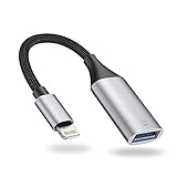 IVSHOWCO Lightning-auf-USB-Adapter [Apple MFi-Zertifiziert], USB-Kamera-Adapter für iPhone, iOS-OTG-Kabeladapter Unterstützt USB-Flash-Laufwerk, Kartenleser, Maus, Tastatur