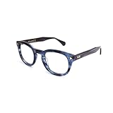 XLAB 8004 Brille, 50mm, Blau gestreift, Blaulichtfilter, Unisex