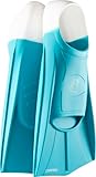 CRESSI Vera Fins Aquamarine/White M-Unisex Kurzflossen aus 100 % Silikon Geschlossener Schuh, zum Schwimmen, Freiwassertraining, Schwimmen, Schnorcheln, Tauchen, Aquamarin/Weiß, M (EU 39/41)