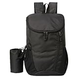Generico Outdoor-Rucksack, leicht, faltbar, 20 l, für Trekking, Ausrüstung für Outdoor-Abenteuer, Angeln, Ranch, sportliche Aktivitäten, Schwarz , Fare riferimento alla descrizione