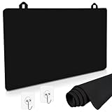 Herdabdeckplatte Abdeckung 62 × 53 cm Herdabdeckung Einteilig Küche Abdeckplatte Mit Haken Herd Abdeckplatte für Ceranfeld Abdeckung Herdplatte Induktion Schutzmatte Schwarz