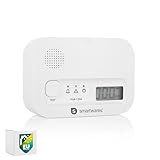 Smartwares Kohlenmonoxid melder, 10 Jahre Sensor, 1.5 Testsieger Wertung, mit Display und Testknopf - FGA-13041