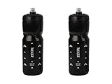 ZEFAL Pack Sense Soft 80 x2 - Fahrrad- und Mountainbike-Trinkflaschen - Weiche, geruchlose Sportflasche - BPA-freie Trinkflasche Fahrrad - Silikonsauger - Schwarz, 800ML
