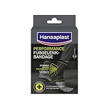 Hansaplast Performance Fußgelenk-Bandage, Sprunggelenkbandage stabilisiert & entlastet das Gelenk, Knöchelbandage für rechtes & linkes Fußgelenk unterstützt die aktive Erholung, Größe S/M