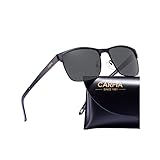 CARFIA Polarisierte Herren Sonnenbrille Metallrahmen UV 400 Fahrerbrille Sportbrille Kategorie 3