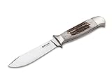 Böker 120517 Manufaktur Solingen Försternicker Feststehendes Messer aus N690-Stahl und Hirschhorn in der Farbe Braun- 22,50