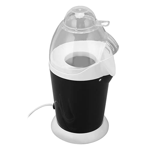 RTZY Popcornmaschine, einfache elektrische Heißluft-Popcornmaschine schwarz einfach zu bedienen für die Küche (EU-Stecker 220V)