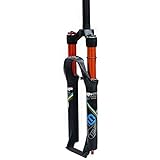 UIOPPOI 29ER MTB Federgabeln, 66 Zoll 69,8 cm, Magnesiumlegierung, gerades Rohr, Radgabel Fernbedienung, 1-1/8 Zoll, Unisex, 120 mm