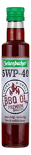 Seitenbacher Bio BBQ Öl 5WP-40l I Erstpressung I kaltgepresst I nativ I rauchig I Smoke I Grill (1x250 ml)