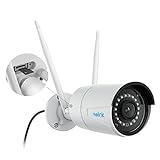 Reolink 4MP Überwachungskamera Aussen, 2,4/5GHz WLAN CCTV IP Kamera Outdoor, Intelligente Personen-/Fahrzeugerkennung,Wetterfest, 30m Nachtsicht, Audioaufzeichnung, Fernzugriff, RLC-410W