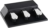 Classic Cantabile LP-Y Dreifach-Pedaleinheit - Transportable Pedaleinheit passend für viele Yamaha Pianos der P- und DGX-Serie - Hochwertige Stahlfedern - Multipin-Stecker - Aus Kunststoff - Schwarz