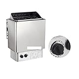 OUTFYT SCA Edelstahl -Sauna -Heizung Elektrischer Sauna -Herd mit internem Controller 3 kW/4,5 kW/6 kW/8 kW/9 kW Haushaltswerbung Sauna Zimmerausrüstung, Hohe Temperaturen Widerstehen(9KW)