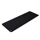 Amazon Basics Yogamatte, rutschfest, extra dick, Pilates-Gymnastikmatte, 183 x 61 x 1 cm, Schwarz