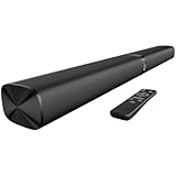 GarageRock 90W Soundbar TV-Lautsprecher, 2-in-1 Abnehmbare TV-Soundbars für Smart TV, 5.0 Bluetooth-Soundbar für TV mit klarem Klang, 3 EQ-Modi, ARC/Optical/Aux/Wandhalterung, Schwarz