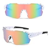 MUSELK Sport Sonnenbrille Herren Damen Fahrradbrille Sunglasses Polarisierte Sonnenbrille für Outdooraktivitäten MTB Rennrad Radfahren Biking Ski Sonnenbrille mit UV400