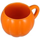 Cabilock Keramik Kürbis Tasse Halloween Kaffeebecher Große Cappuccino Tasse Für Kaffee Tee Milch Alltagssicher Stabile Herbst Trinkgeschirr