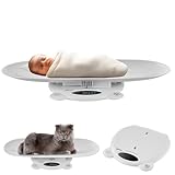 3in1 Babywaage Tierwaage & Personenwaage LED-Display Digitale Waage mit Tara-/Hold-Funktion 120kg Kapazität5g/50g Genauigkeit Gewichtseinheiten: kg/lb/st robustes ABS-Design batteriebetrieben