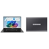 ASUS Zenbook 14 OLED Laptop + Samsung T7 Portable SSD