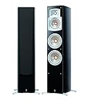 Yamaha NS 555 Stand Lautsprecher System (3-Wege Bassreflex, Waveguidehorn, 100W) klavierlackschwarz, 1 Stück