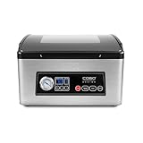 CASO VacuChef 70 - Kammervakuumierer aus Edelstahl, starke Vakuumpumpe 70 Liter/Minute, doppelte Schweißnaht, einstellbare Vakuum- und Schweißzeit