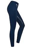 RIDERS CHOICE Winterreithose All-Season Classic Design mit Silikonvollbesatz für Damen, Navy, Gr. 40