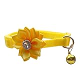 Ldabrye Halsband für Hunde und Katzen, mit elegantem Blumen-Kristall, Breakaway-Anzug, Halskette, Halsband für große Mädchen