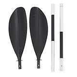 Kayak-Paddel Verstellbarer professioneller 4-teiliger Paddel Ozeanboot Gummi-Boot Entenfuß Design Mehrwinkelblätter Erwachsener PVC Blade Sea River Lake