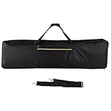FUNFANG Keyboard-Tasche, Tastatur-Tragetasche für 88 Tasten, Klaviertastatur-Hülle, 88 Tasten, Tasche für elektronisches Klavier, Oxford-Stoff, tragbare Aufbewahrungstasche für E-Piano mit Griff für