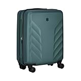WENGER Motion Carry-On Hartschalenkoffer, Handgepäck, Trolley, 36 (43) l, Sicherheitsschloss, Damen Herren, Reisen Urlaub, Grün/Grau, 612702