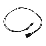 ARTSEWPLY USB Panel Mount Kabel Dual USB Auto Verlängerungskabel für Lkw Boot Motorrad Armaturenbrett