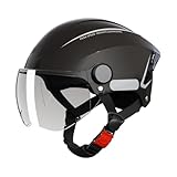 Fahrradhelm Mit Visier | Fahrradhelm Für Erwachsene | Für Damen Herren | Abnehmbarer Atmungsaktiv Sonnenschutzkappe Skateboardhelm Skaterhelm Urban Rollerhelm