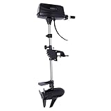 jiumxliu 48V Elektrische Außenbordmotor 8 PS 2200W Schiffsmotor Elektrischer Motor mit ausziehbarer Welle Dreiblatt-Propeller für Schlauchboote Kanus und Fischerboote